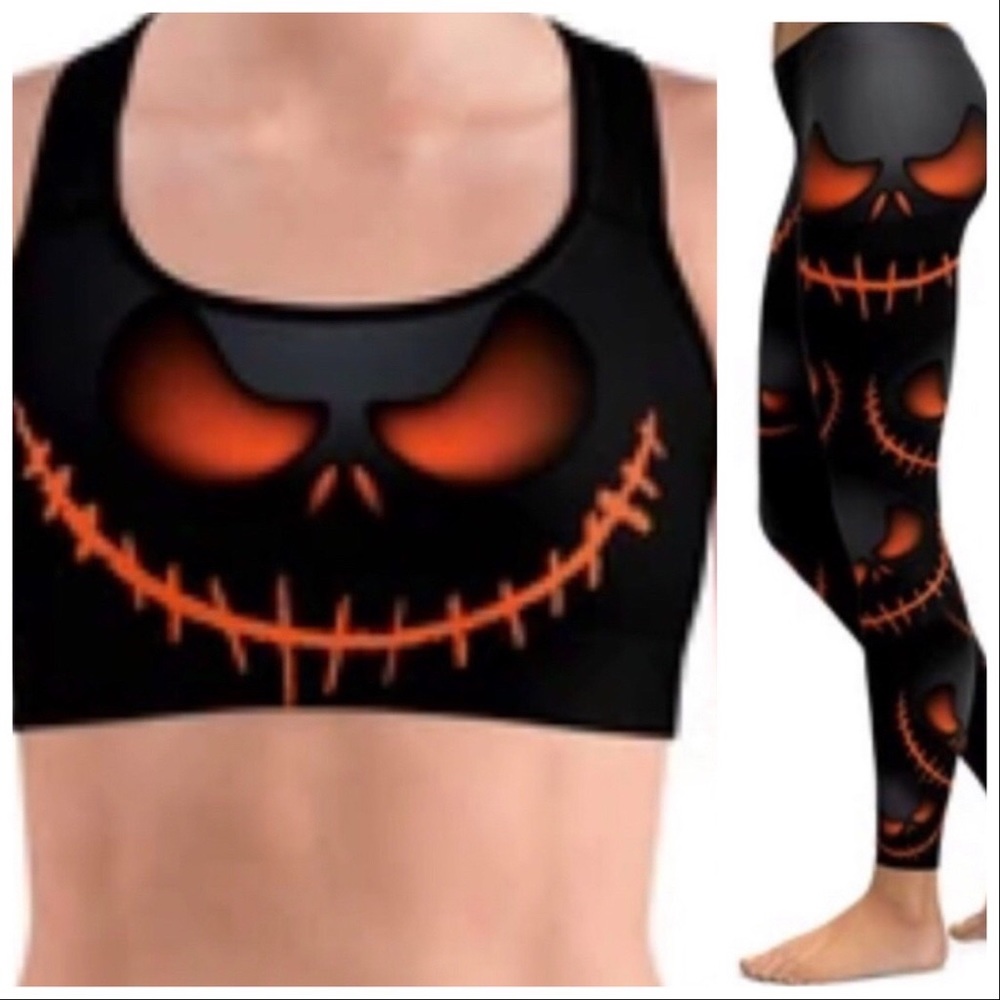 GearBunch Halloween Sports Bra & Leggings